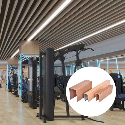 Transfer Extruded Aluminium Slat Ceiling Panels , Suspended Strip Ceiling