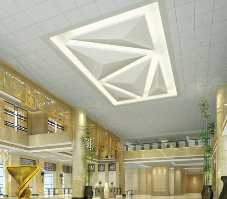 Customized Selection 60 x 60 Aluminum Metal Ceiling Tiles For Shopping Mall Easy Installation