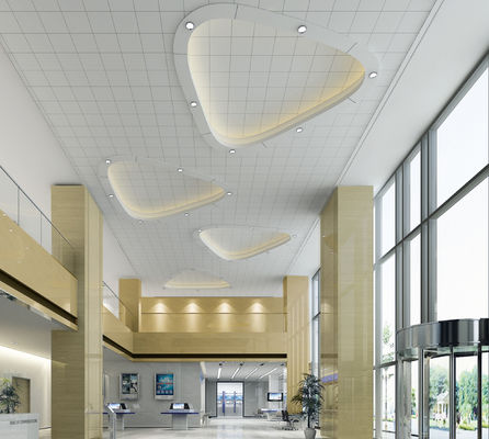 Modern Design Office Hotel Flase Aluminum Metal Ceil Building Material 2X2 Drop Ceiling Tiles