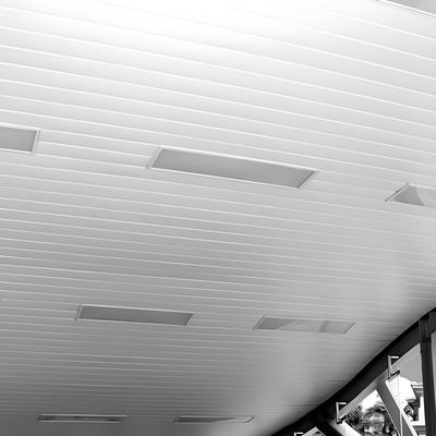 Powder Coated Metal Aluminium Slat Strip False Ceiling For Office Building Heat Insulation