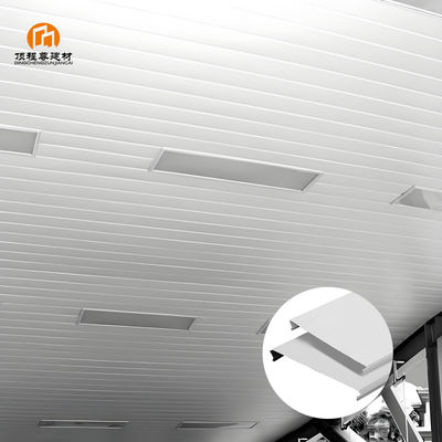 Aluminium Slat Strip False Ceiling For Office Building With Heat Insulation And Powder Coated Finish