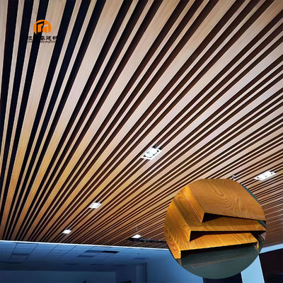 Metal Suspended Profile Strip Linear Ceiling Strip Aluminum Ceiling