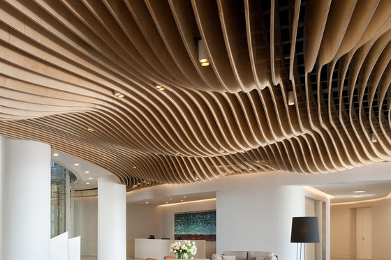 Open Cell Aluminum Customized Grid Ceiling Modern Strip Metal Ceilings Waterproof False Ceiling